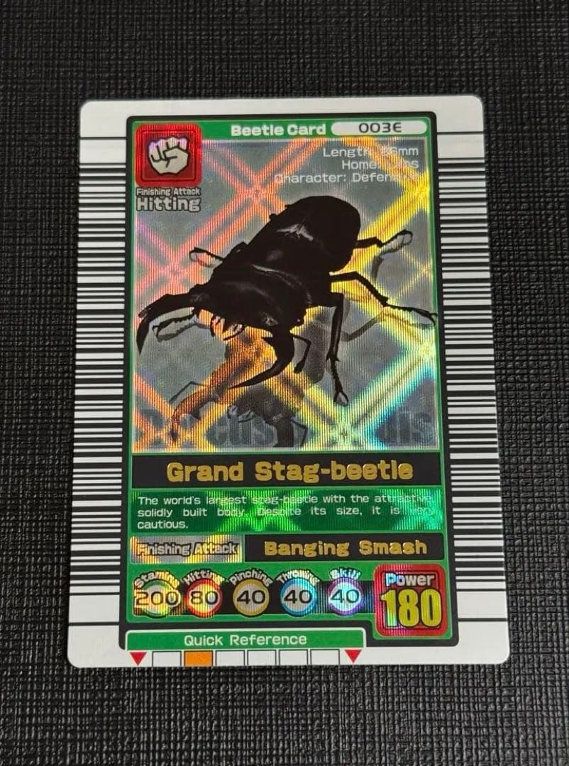 【希少】ムシキング グランディスオオクワガタ 初期デザイン 英語版