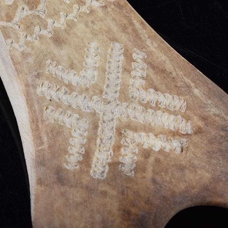 北欧伝統工芸　トナカイ鹿角　ペーパーナイフ　V　9292