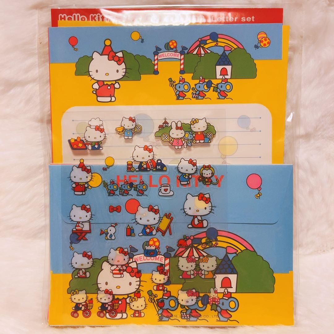 希少レア　ハローキティ　平成レトロ　メモ　レターセット　封筒　2001 2004