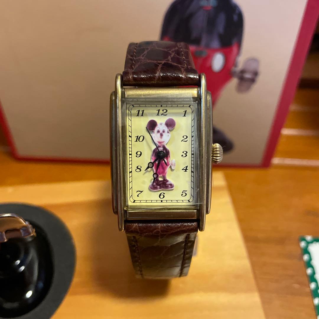 ヴィンテージ　ディズニー　ミッキー70周年バースデイ　ティントイ&腕時計セット