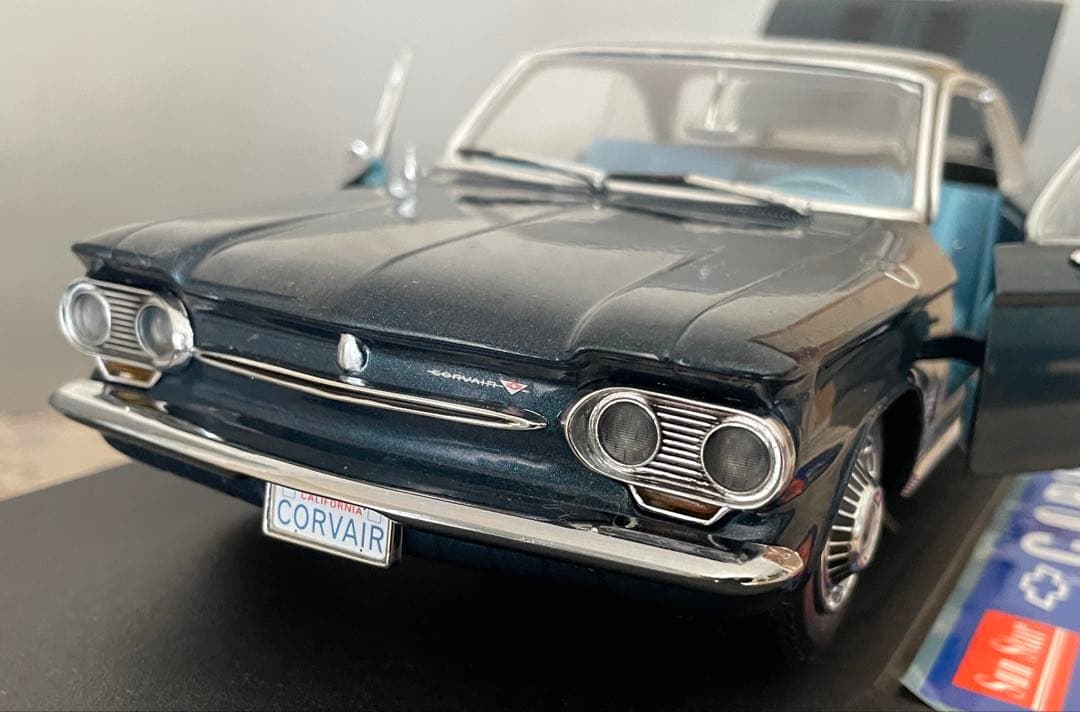 シボレー コルベア '1963 1/18 ダークターコイズ SUNSTAR