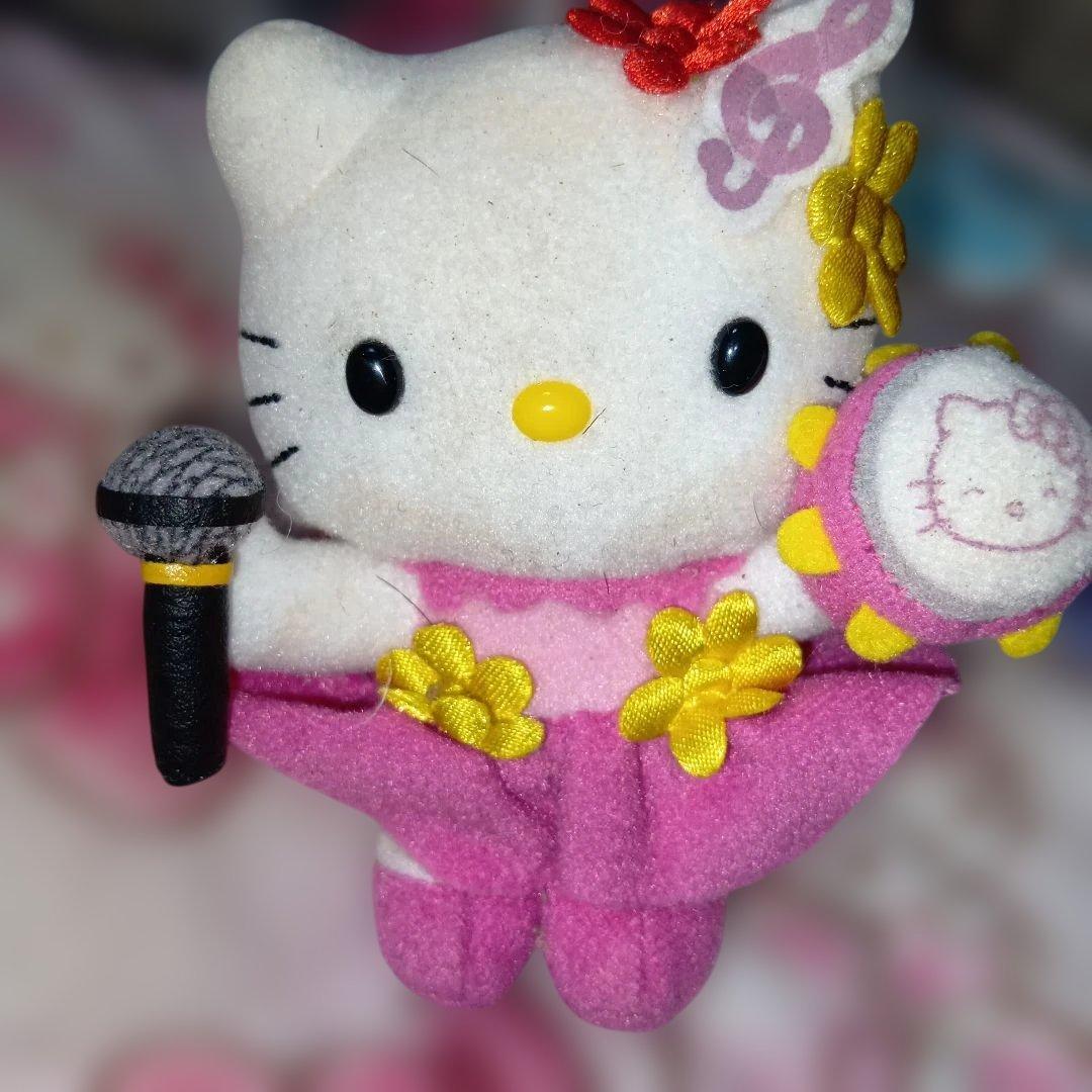 ハローキティBIGエコー限定音符ぬいぐるみマスコット初期激レア2000年代
