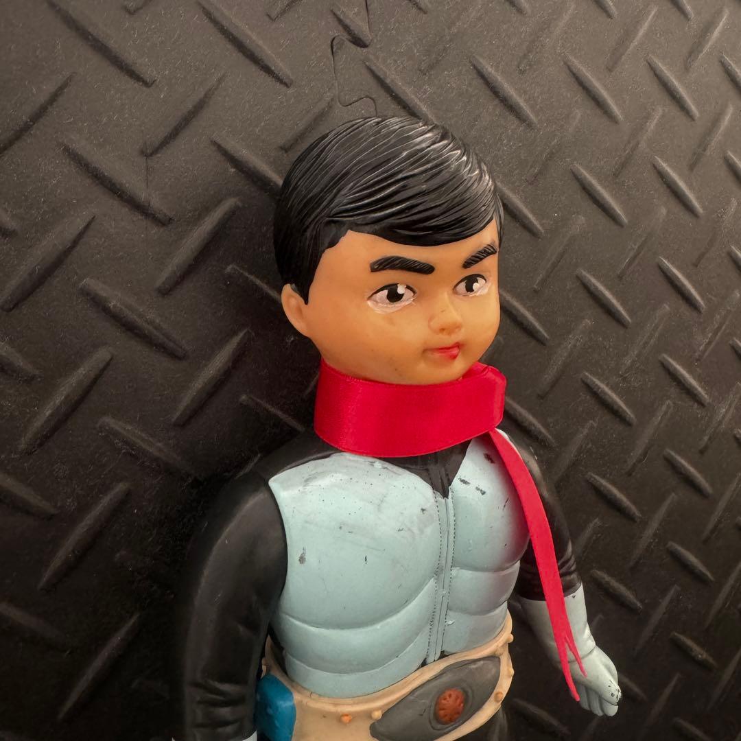 旧バンダイ 仮面ライダー1号 面取れ ソフビ【当時物】