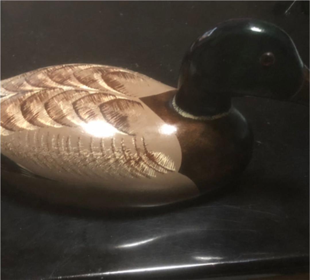 木製品マガモ置物