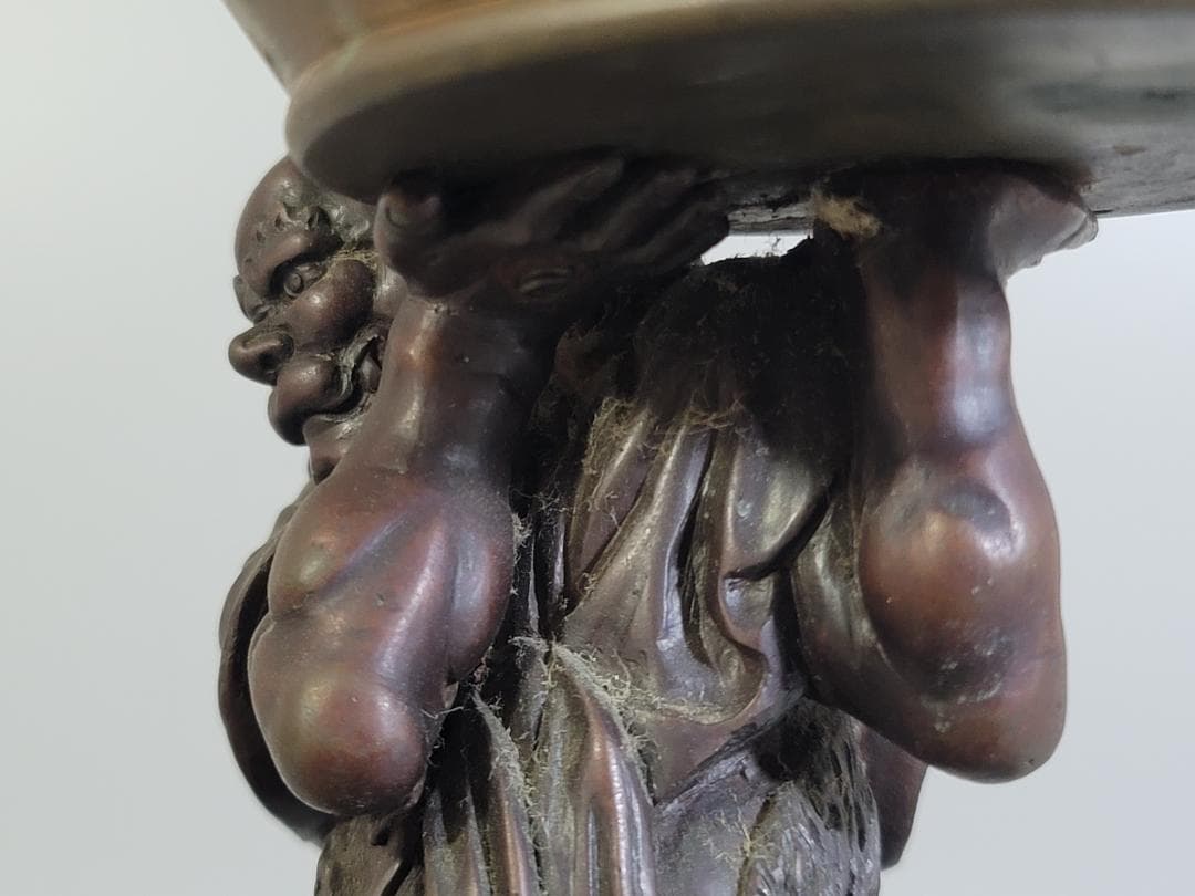 古美術 銅 鬼力 香炉