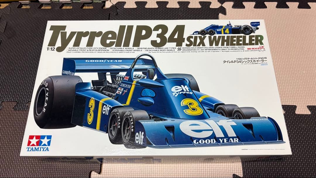 【当時物・希少】TAMIYA Tyrrell P34 6 Wheeler1/12