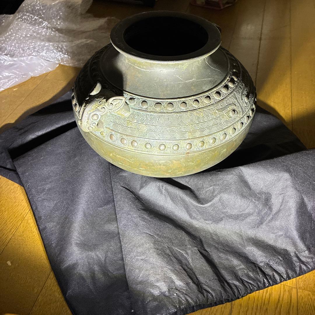 朝鮮美術、茶道具、古美術、時代物、青銅製、レトロ　ヴィンテージ、中国美術銅器美術