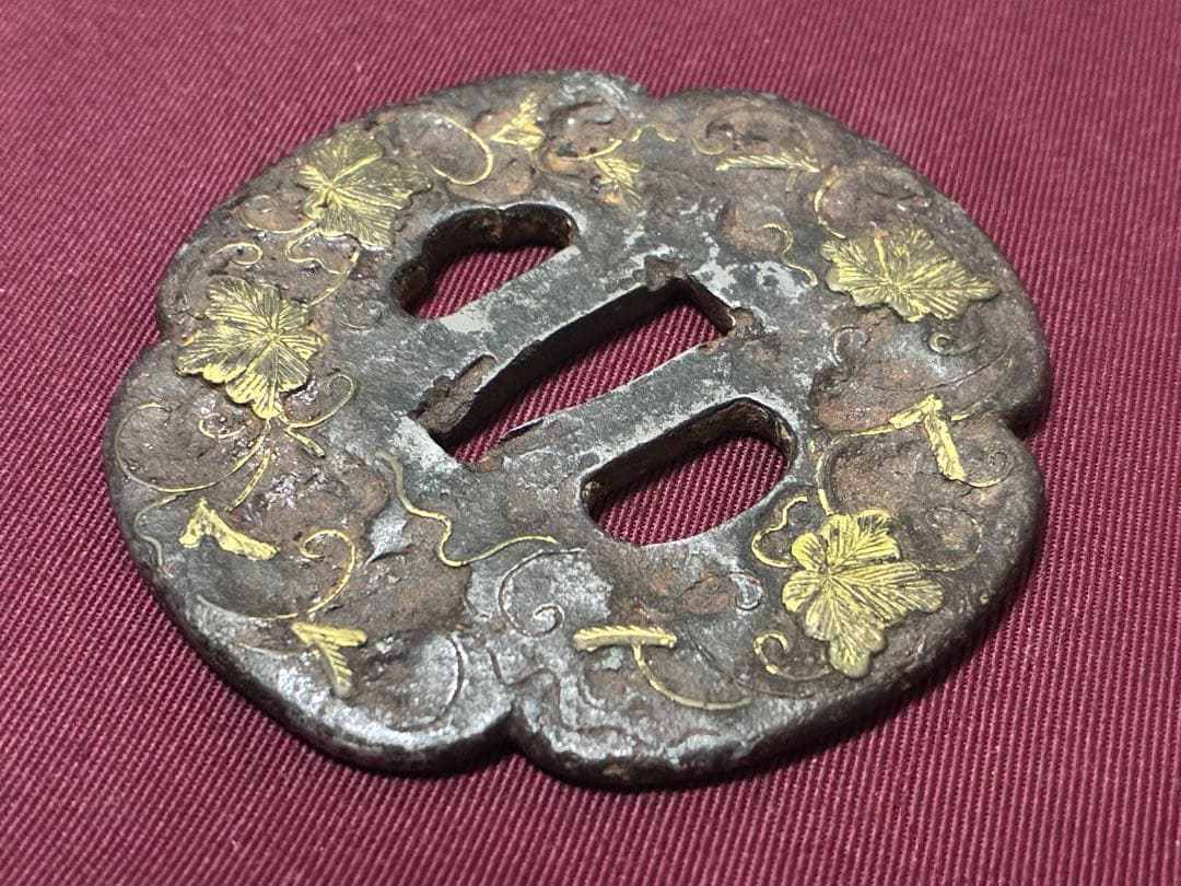 刀の鍔 武具日本刀 刀装具 時代物