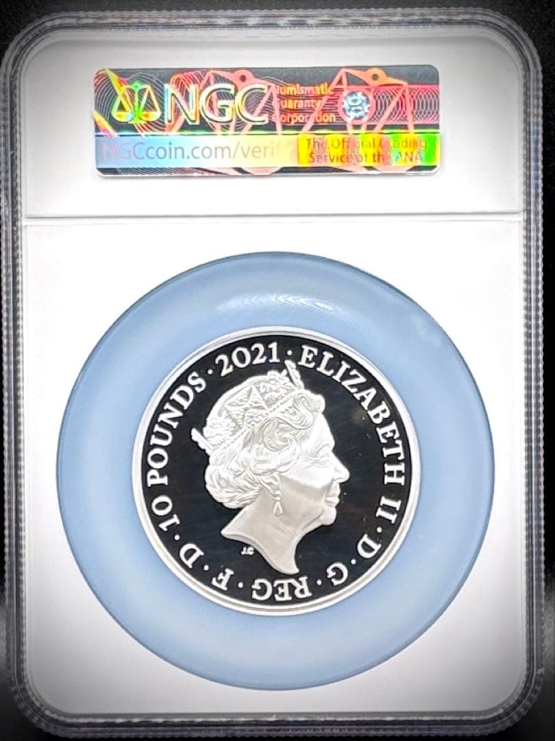 ★155g純銀★最高鑑定 2021 ゴシッククラウン 5oz 銀貨 NGC 70