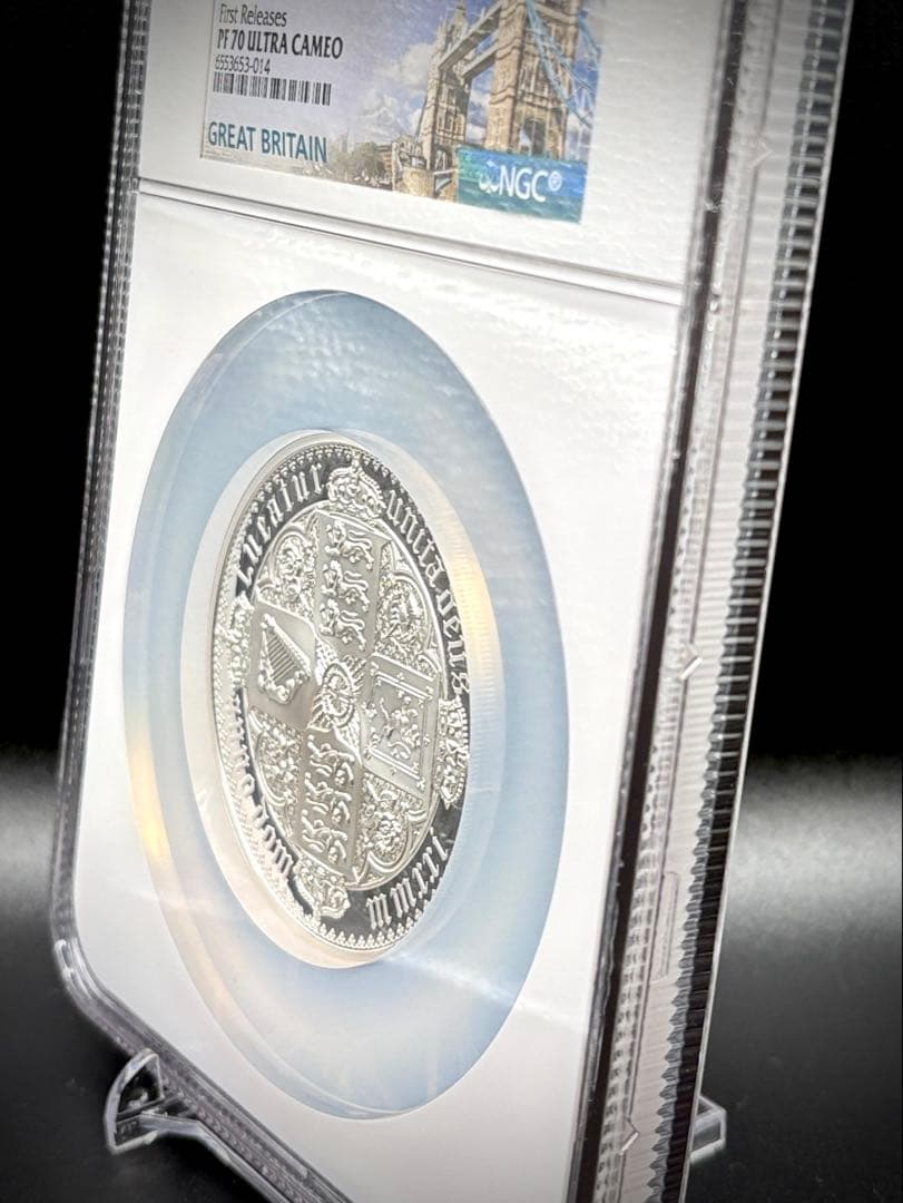 ★155g純銀★最高鑑定 2021 ゴシッククラウン 5oz 銀貨 NGC 70