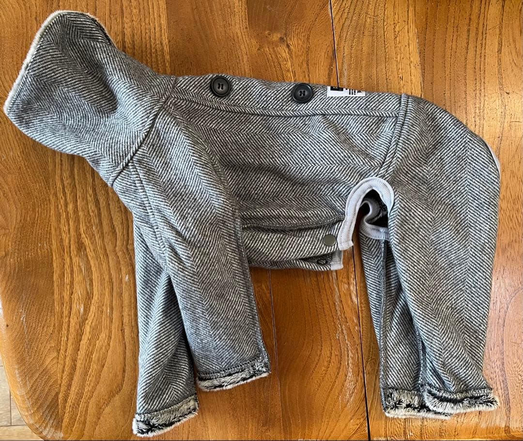 ピムリコ【新品】イタグレ ロンパース＊ヘリンボーンオールインワン