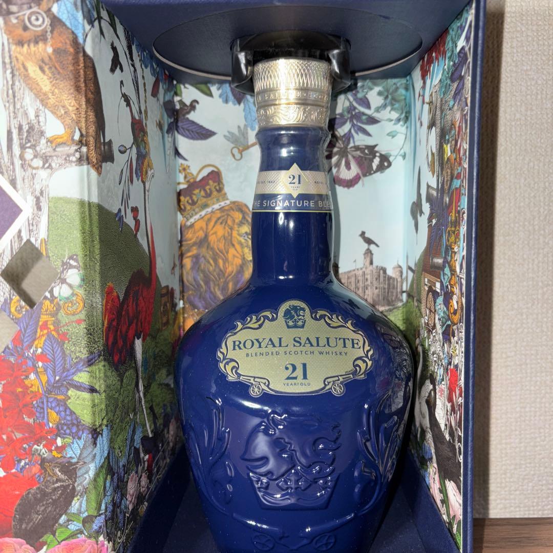  SALUTE 21年 ウイスキー 青いボトル