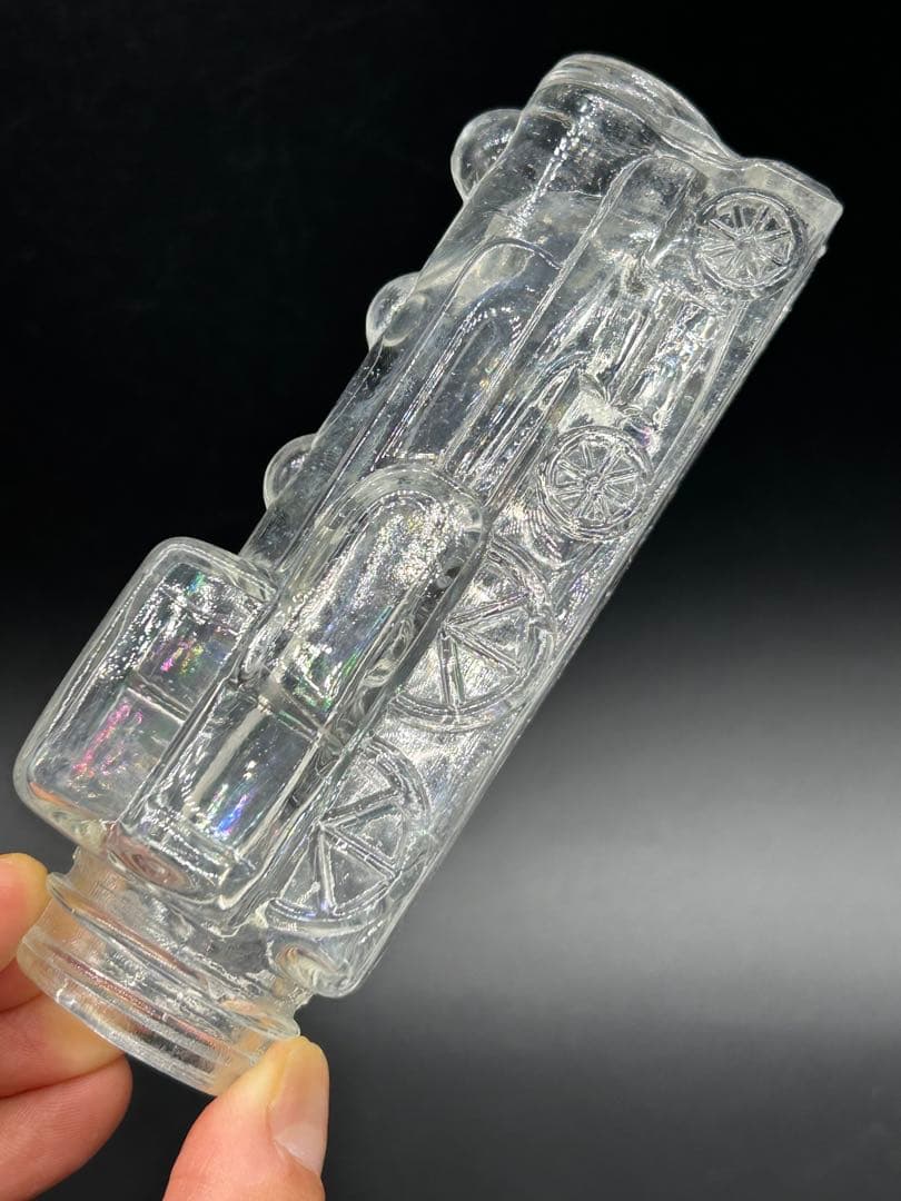 汽車型　金平糖瓶　レトロ瓶　ガラス