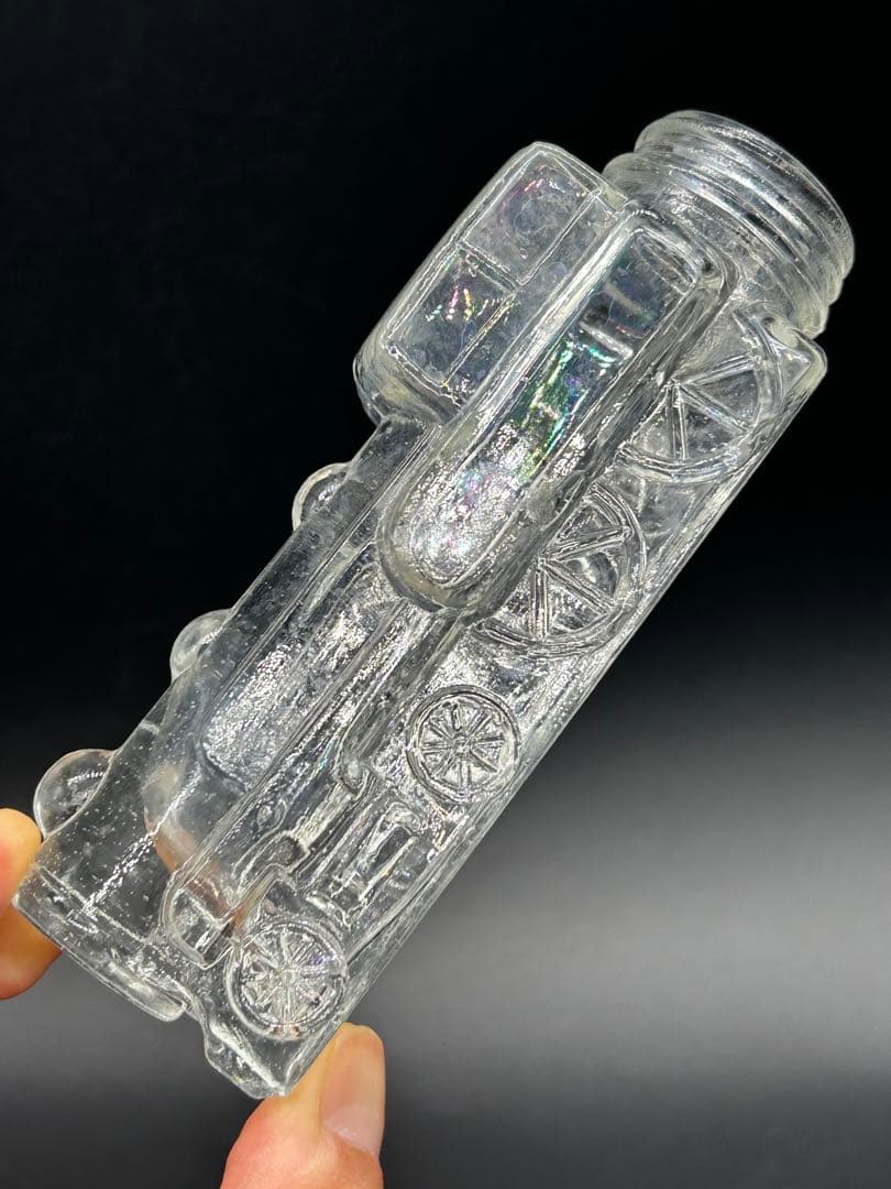 汽車型　金平糖瓶　レトロ瓶　ガラス