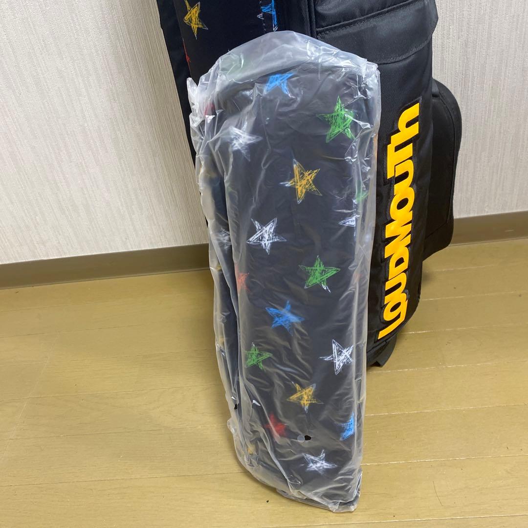 新品未使用！ LOUDMOUTH キャディバッグ ブラック 星柄