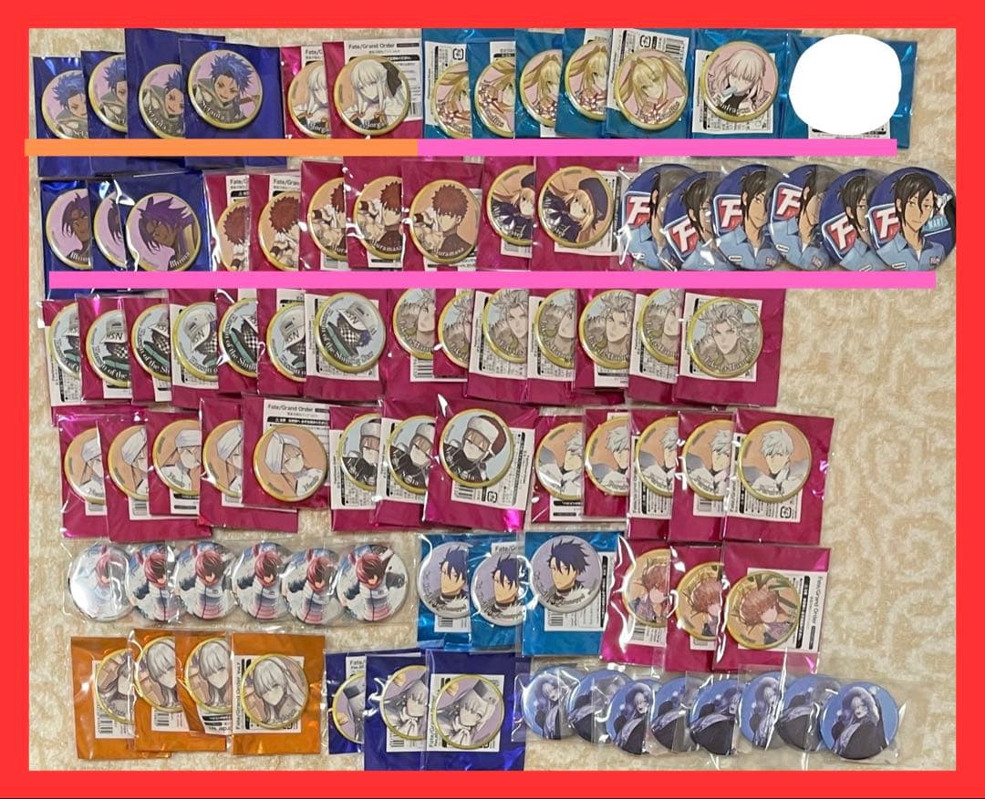 【バラ売り100円〜】 Fate FGO fes 霊基召喚缶バッジ など