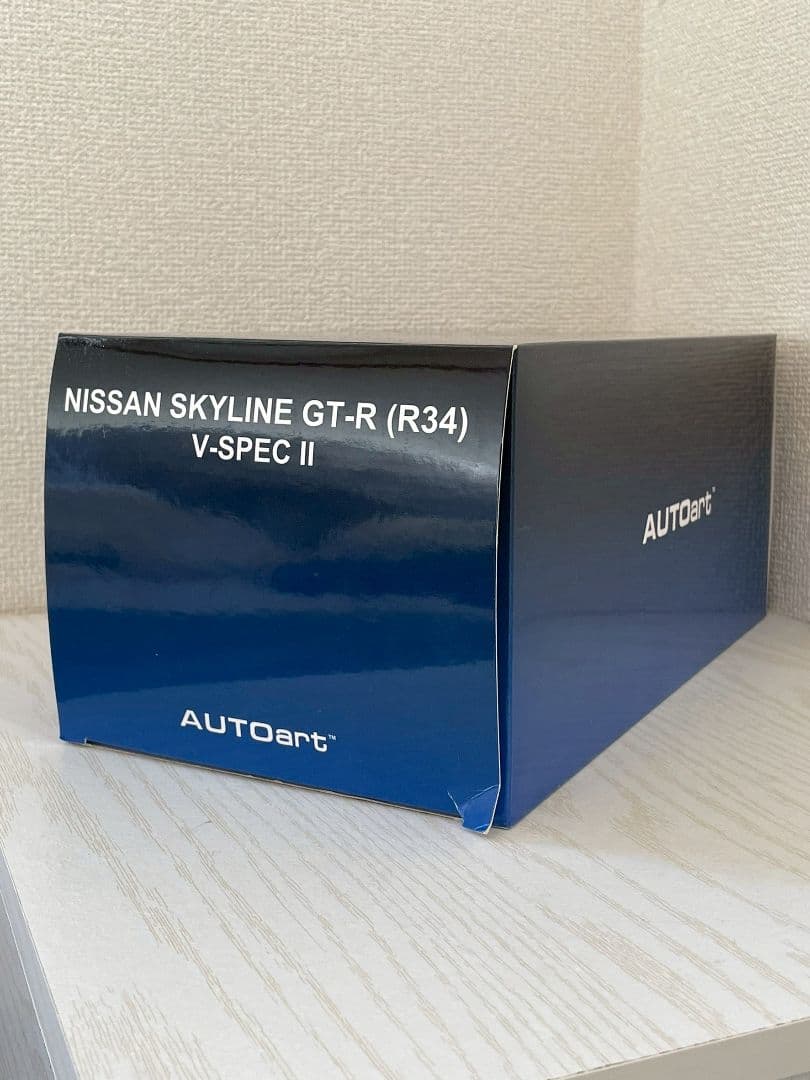 オートアート 1/18 GT-R R34 湾岸ブルー BBS LMモデル