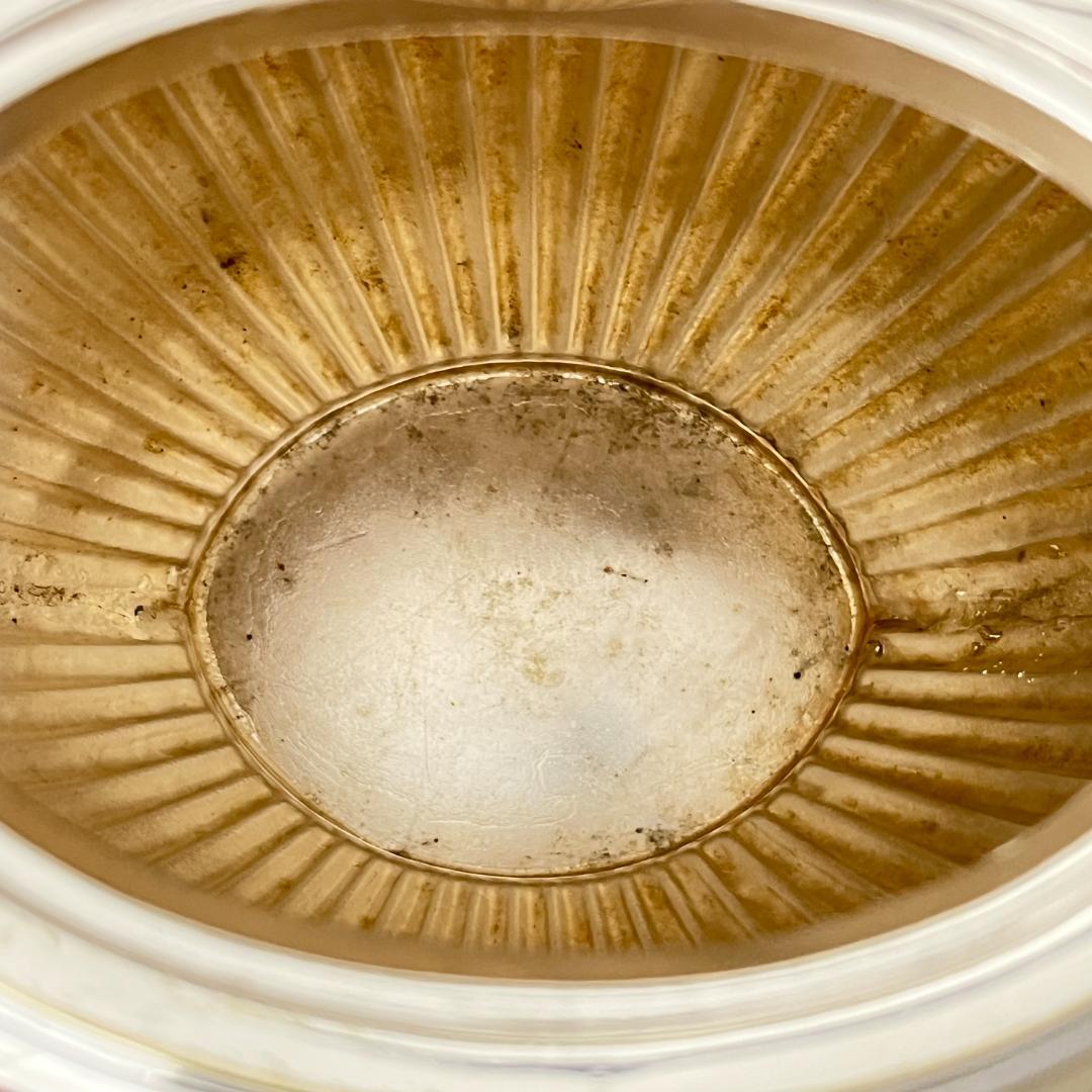 【英国】ライオンマスク ティーキャディ / ビスケットケース【シルバープレート】