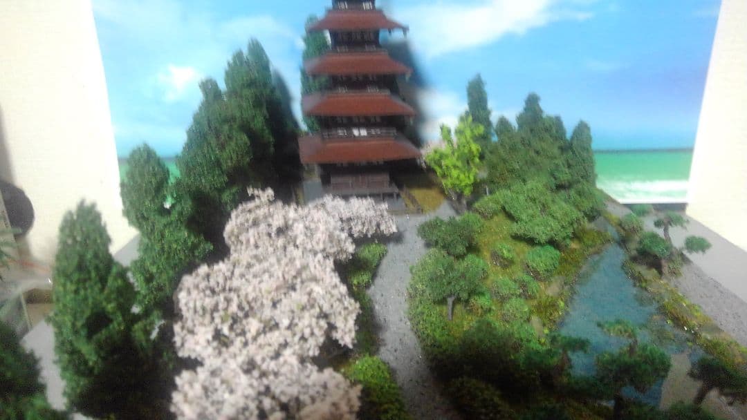 改装SP記念‼️✨お寺✨桜咲く✨瑠璃光寺✨五重の塔✨SPハイグレード仕上げ
