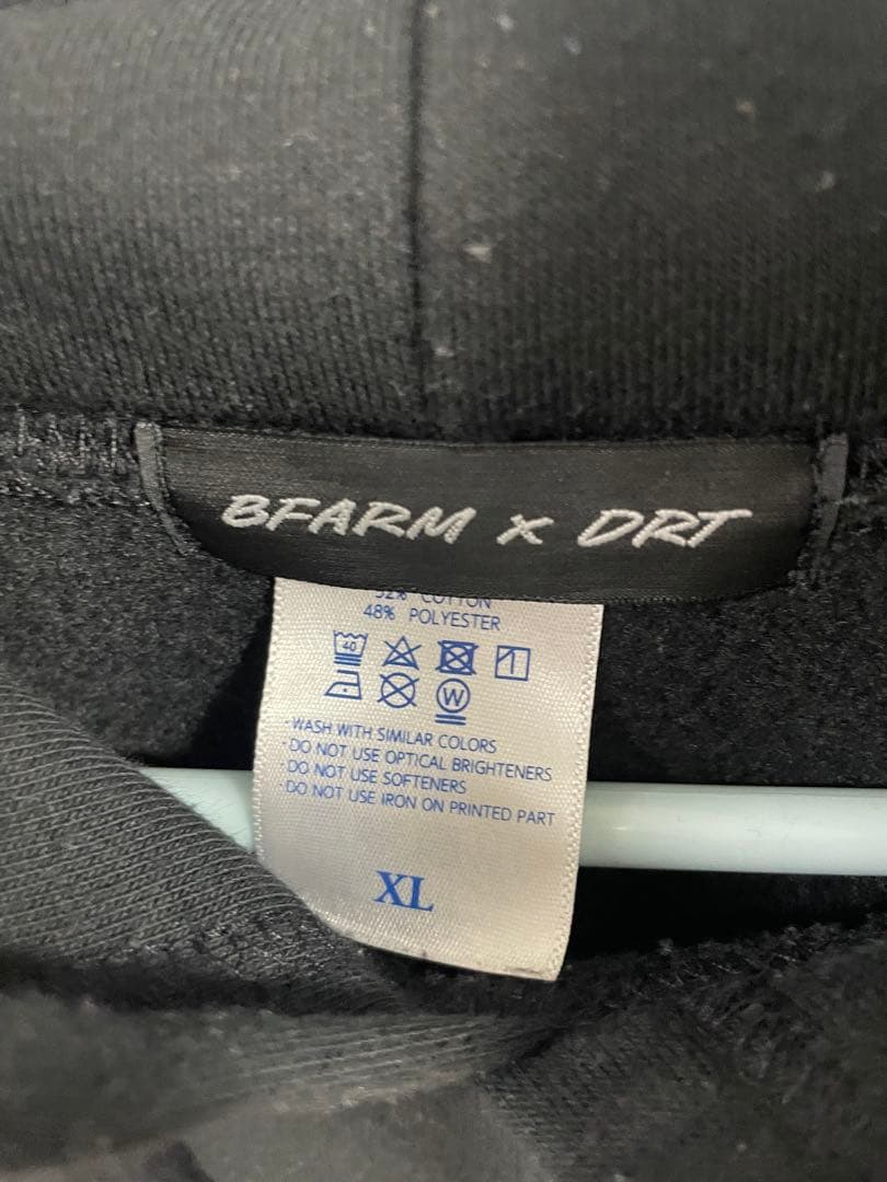 DRT × B-FARM コラボ パーカー 黒 XL