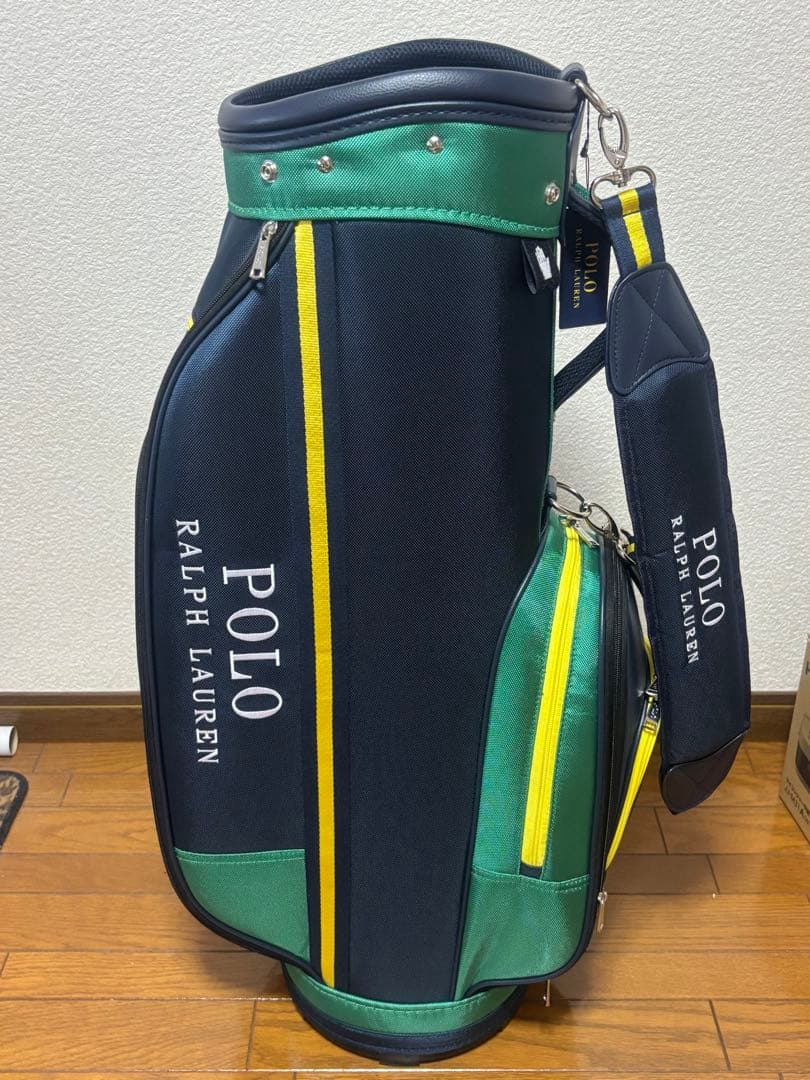 POLO RALPH LAUREN キャディバッグ ネイビー/グリーン