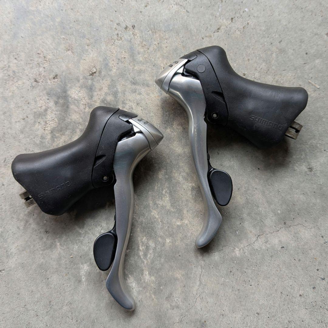 ビンテージ レア Shimano ST-R600 STIレバー左右セット 美品