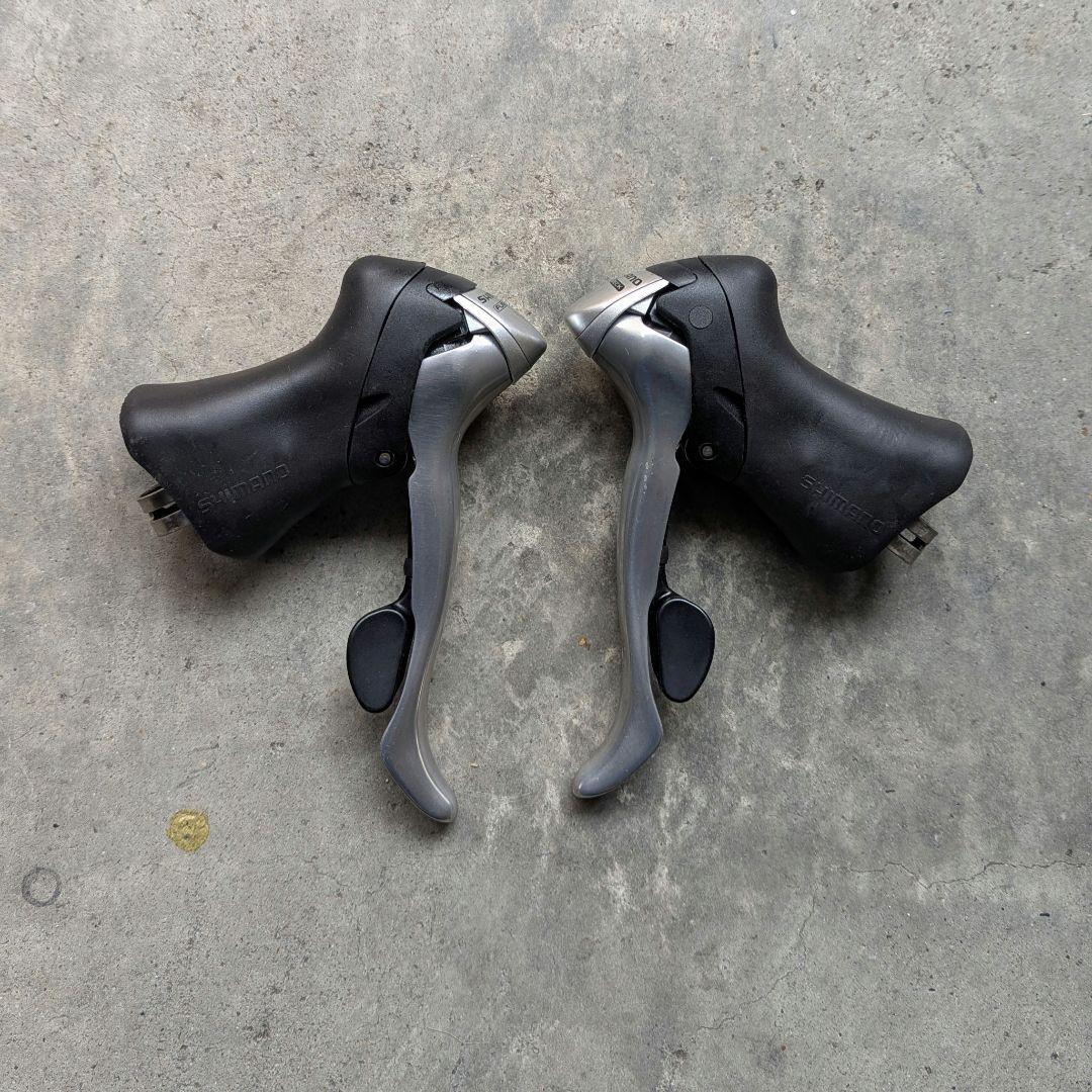 ビンテージ レア Shimano ST-R600 STIレバー左右セット 美品