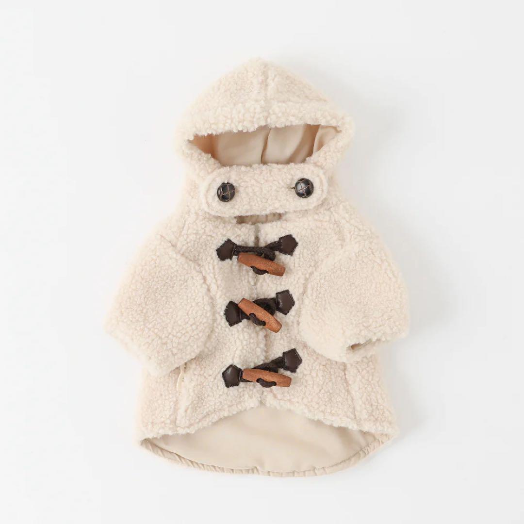 モンシェリ　ダッフルコート　アイボリーSサイズ