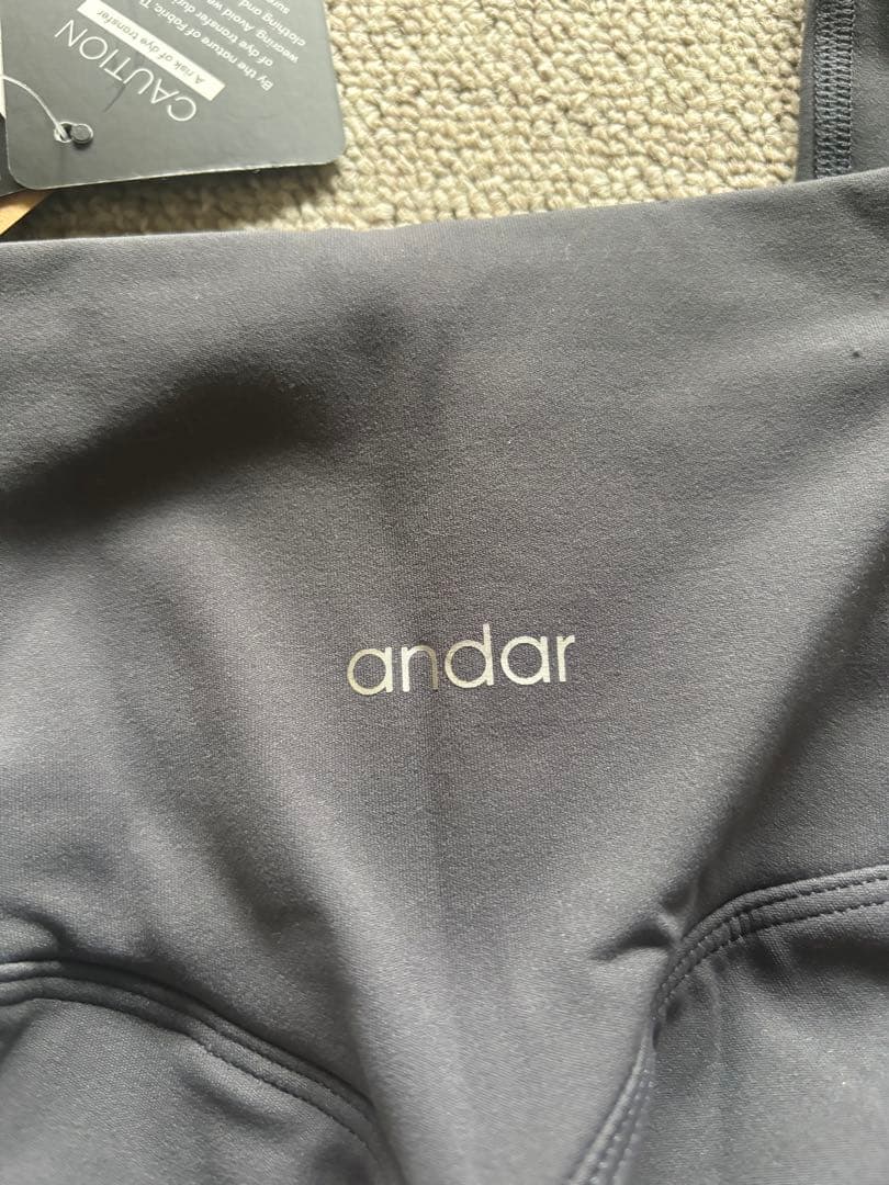 andarアンダールAirywin 裏起毛レギンス M エボニーグレー