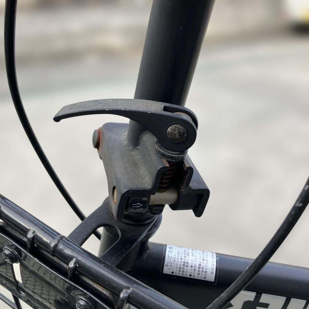 HOPPER 折りたたみ自転車 ブラック　20インチ　外装6段　ヘッドライト付き