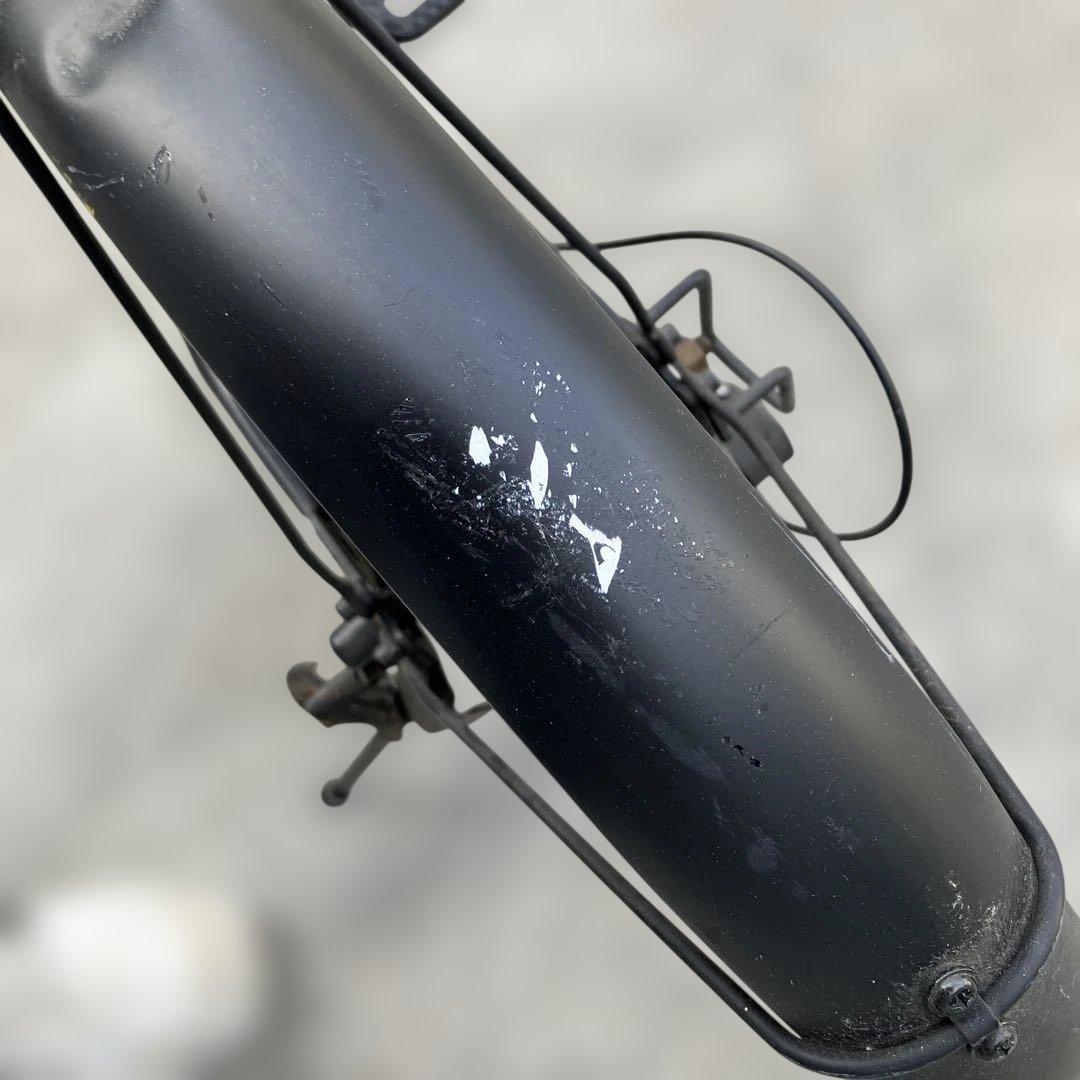 HOPPER 折りたたみ自転車 ブラック　20インチ　外装6段　ヘッドライト付き