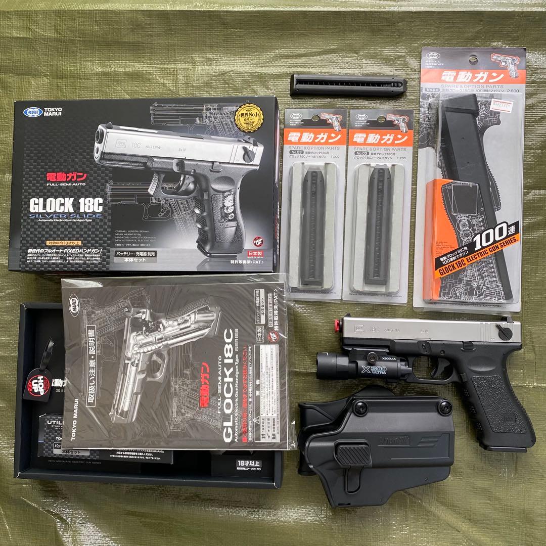 美品】東京マルイ GLOCK18C SS.Ver SBDカスタム マガジン3本