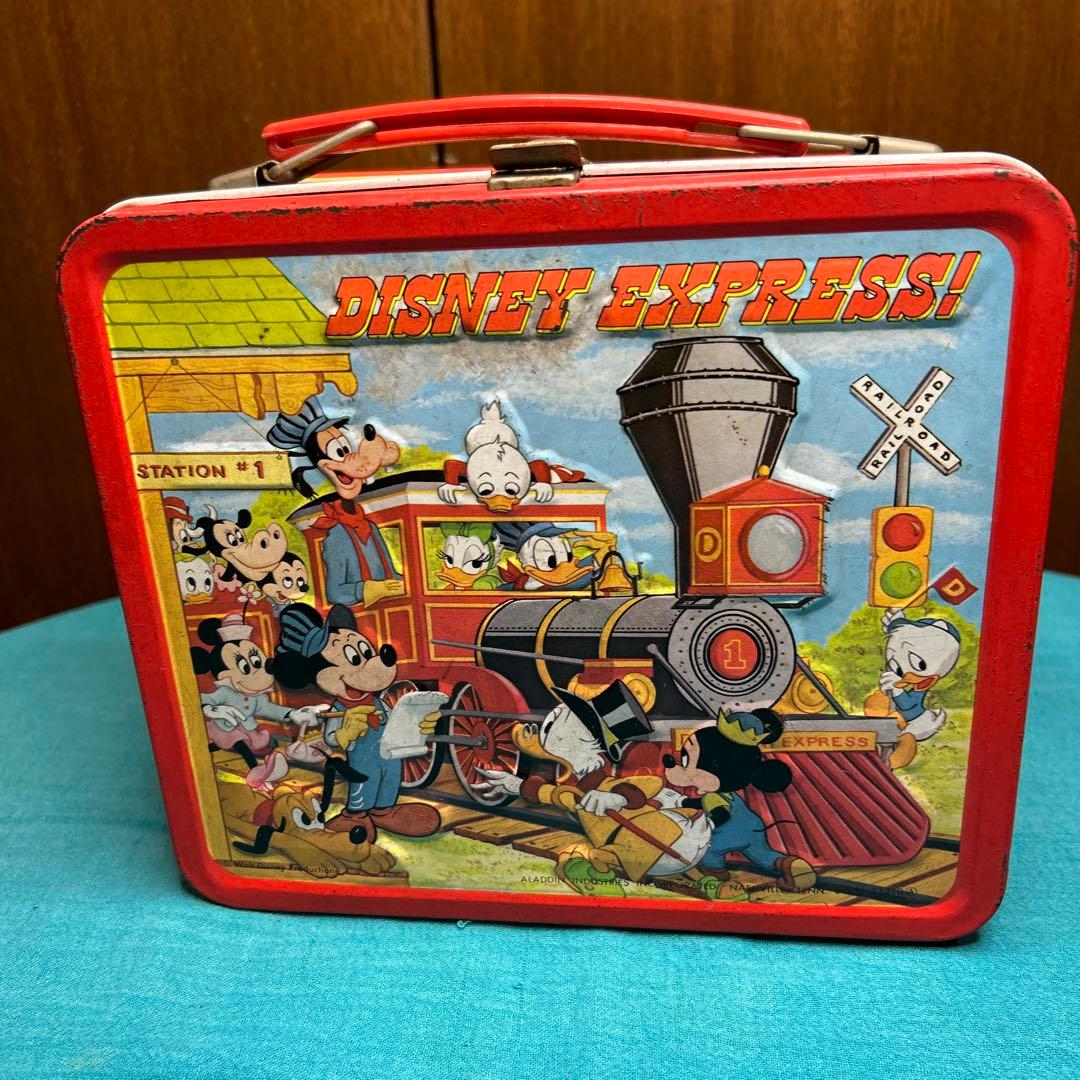 希少ディズニー1970年代ランチボックス缶 アラジンDisney Express