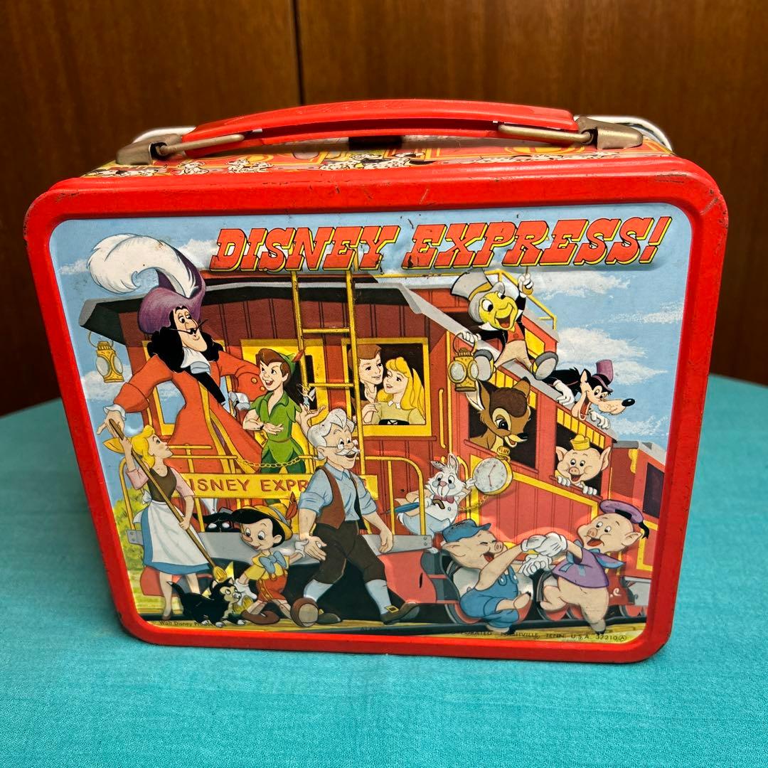 希少ディズニー1970年代ランチボックス缶 アラジンDisney Express