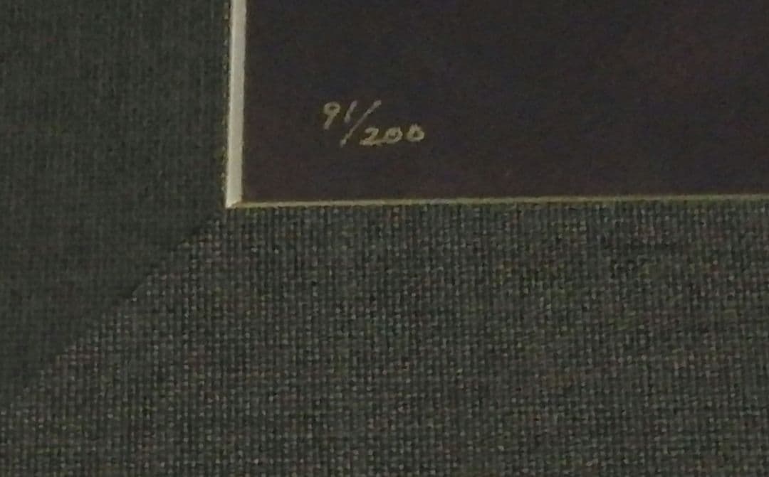 山下保子　からすうり シルクスクリーン　サイン入り　限定91/200