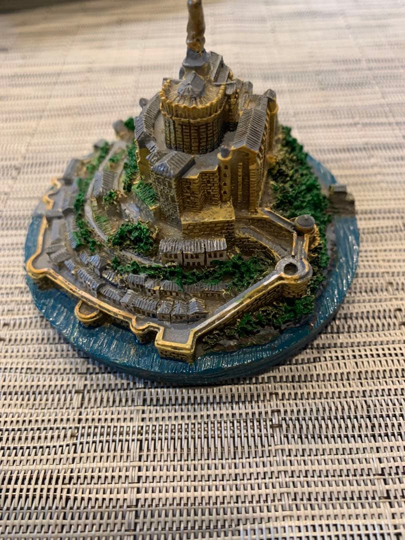 モンサンミッシェル 世界遺産 フランス ミニチュア 置物 アンティーク