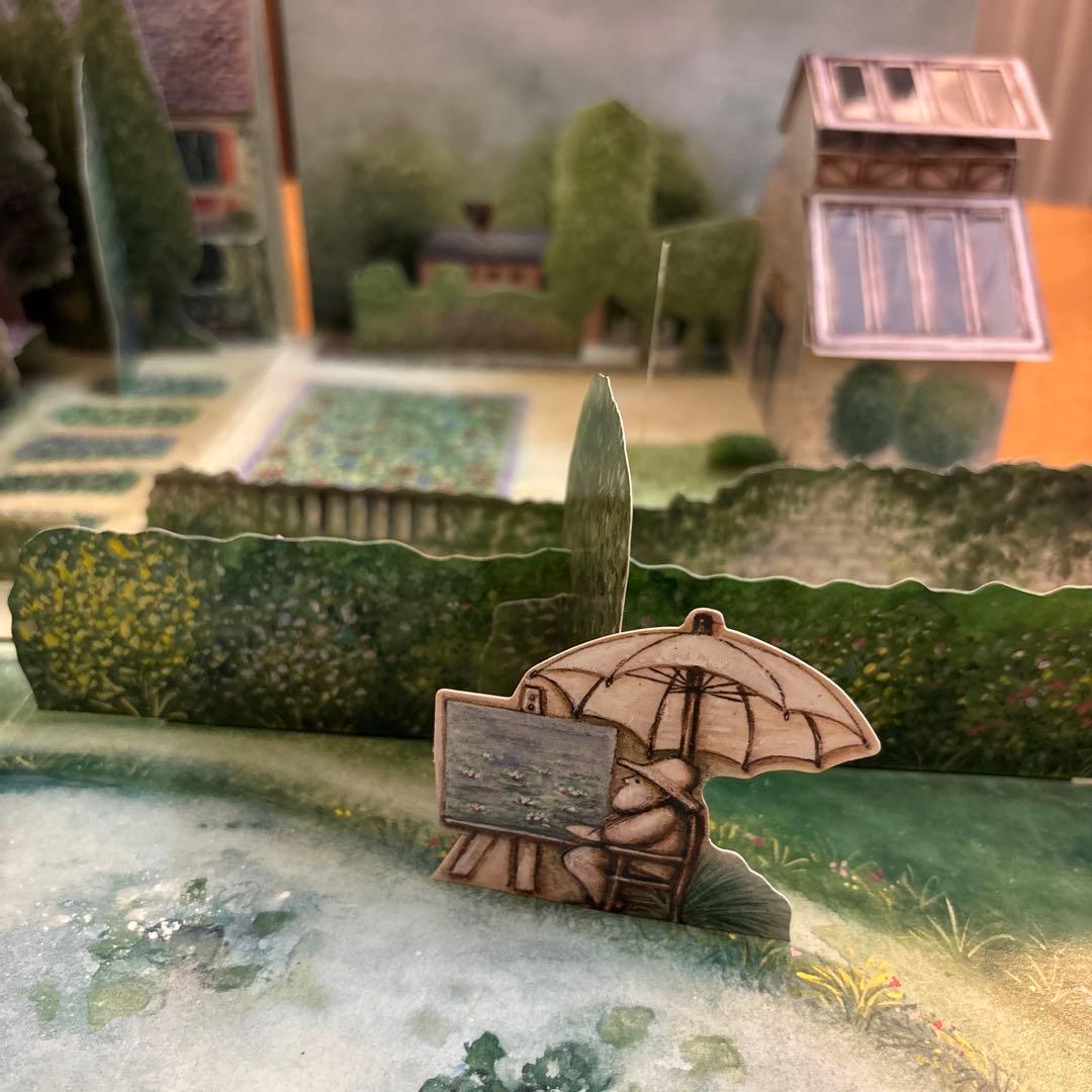 モネ 希少 ジヴェルニー 庭 立体 絵本 大きいMonet's Garden