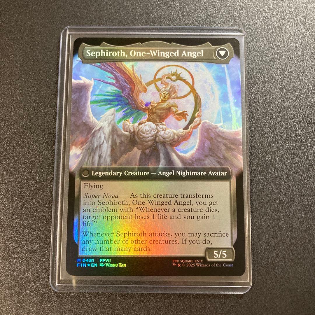 MTG FF 威名のソルジャー、セフィロス 拡張アート 英語版 foil 神話