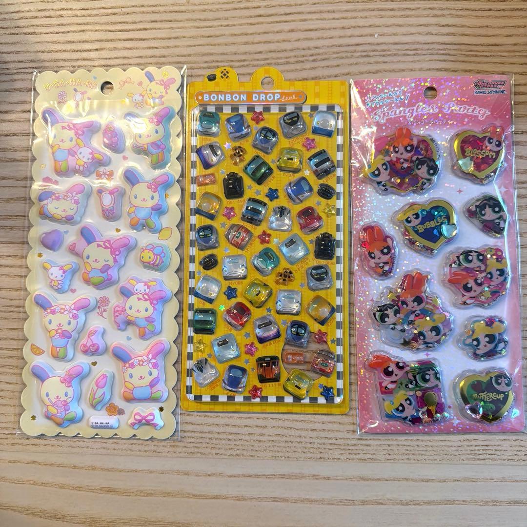 ボンボンドロップシール　プチトレイン　レア　スパンコール　マシュマロ