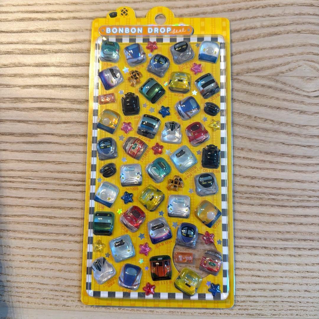 ボンボンドロップシール　プチトレイン　レア　スパンコール　マシュマロ