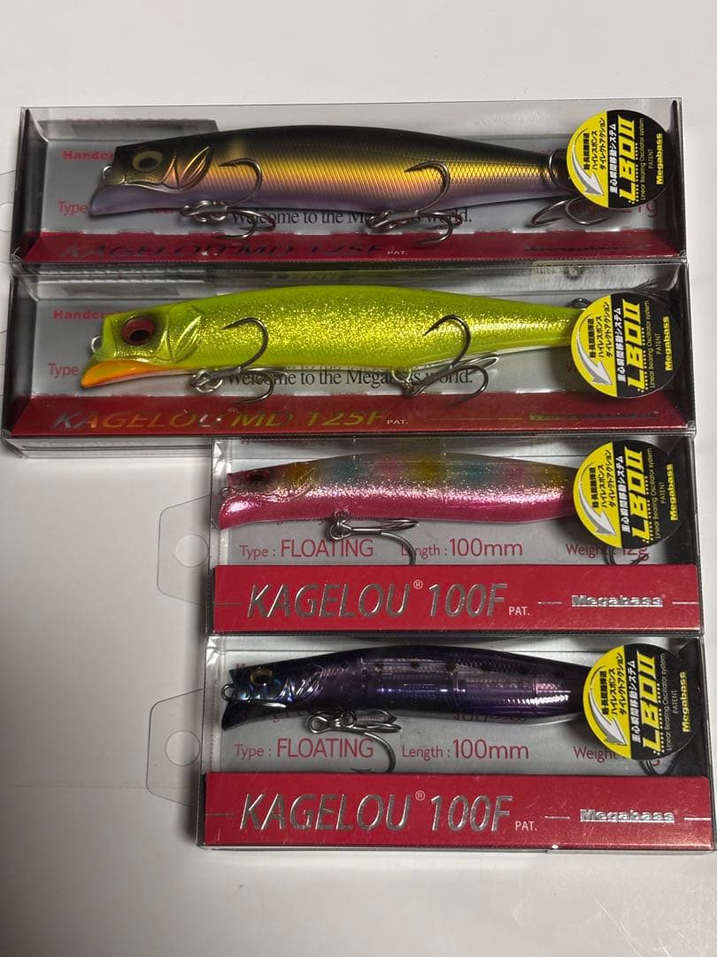 メガバス セット カゲロウ レインボーPB オチアユ パープルネオンイワシ