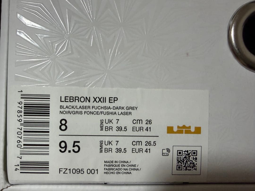 シューズ(男性用) Nike Lebron XXII EP 26.0