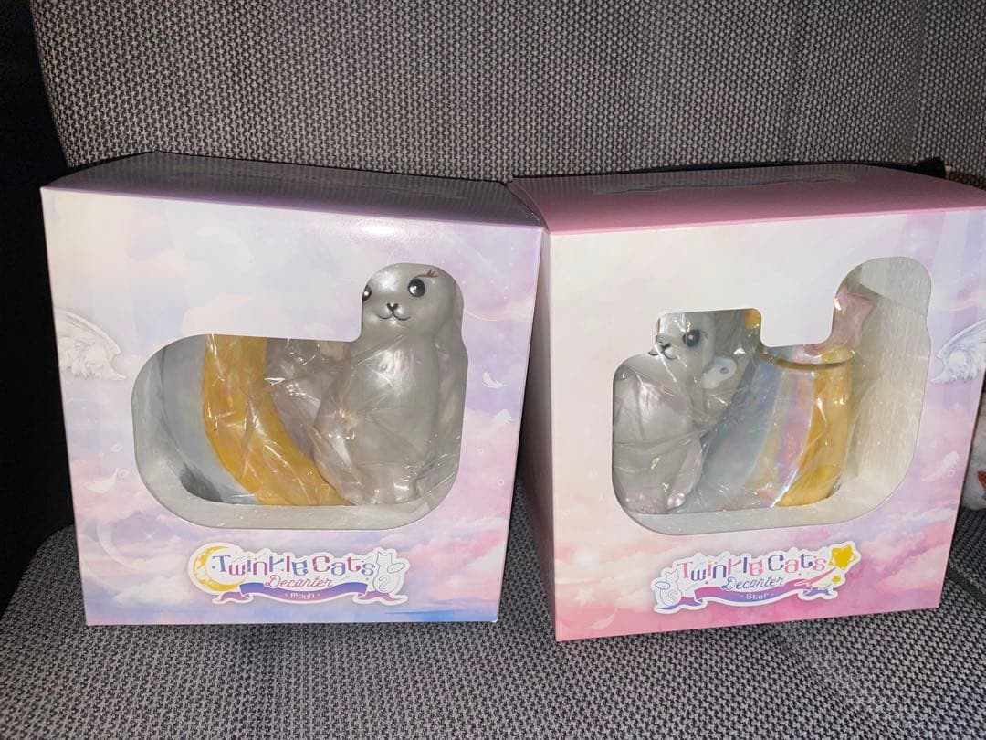 トゥインクル　キャッツ　デキャンタ　スター＆ムーン　未開栓　陶器ボトル