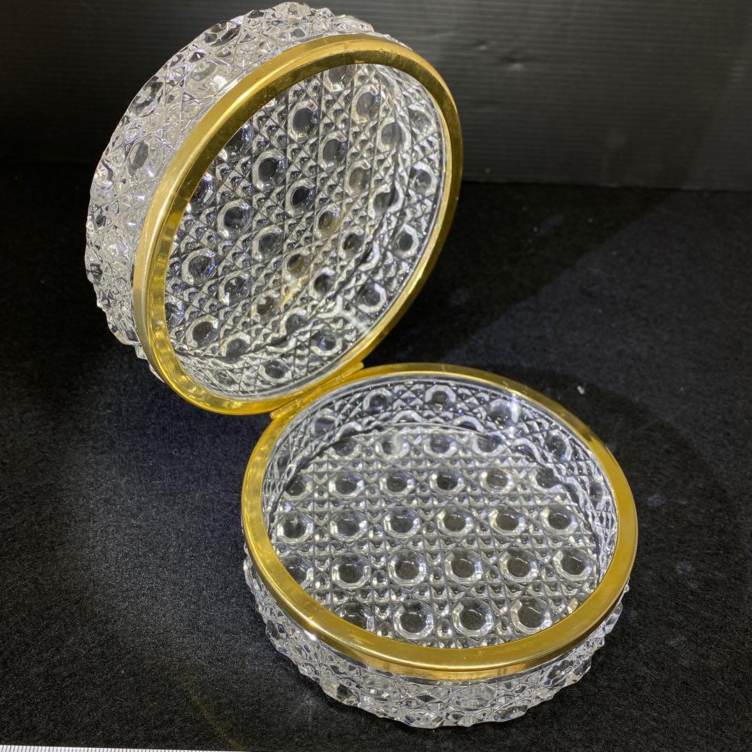 オールドバカラ　ダイヤモンドピエール　蓋物　タサコサ　東里7-1210☆1F