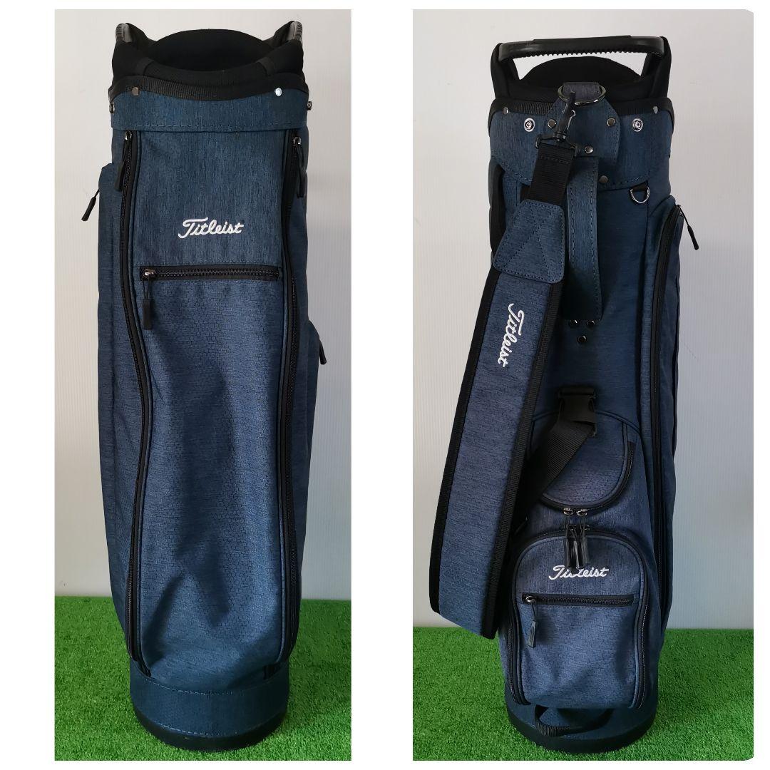 【軽量】Titleist タイトリスト キャディバッグ ゴルフバッグ ネイビー