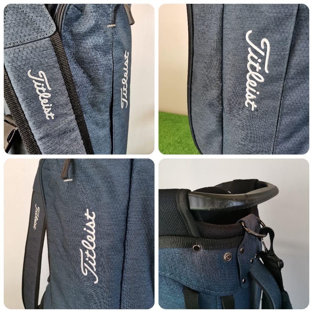 【軽量】Titleist タイトリスト キャディバッグ ゴルフバッグ ネイビー
