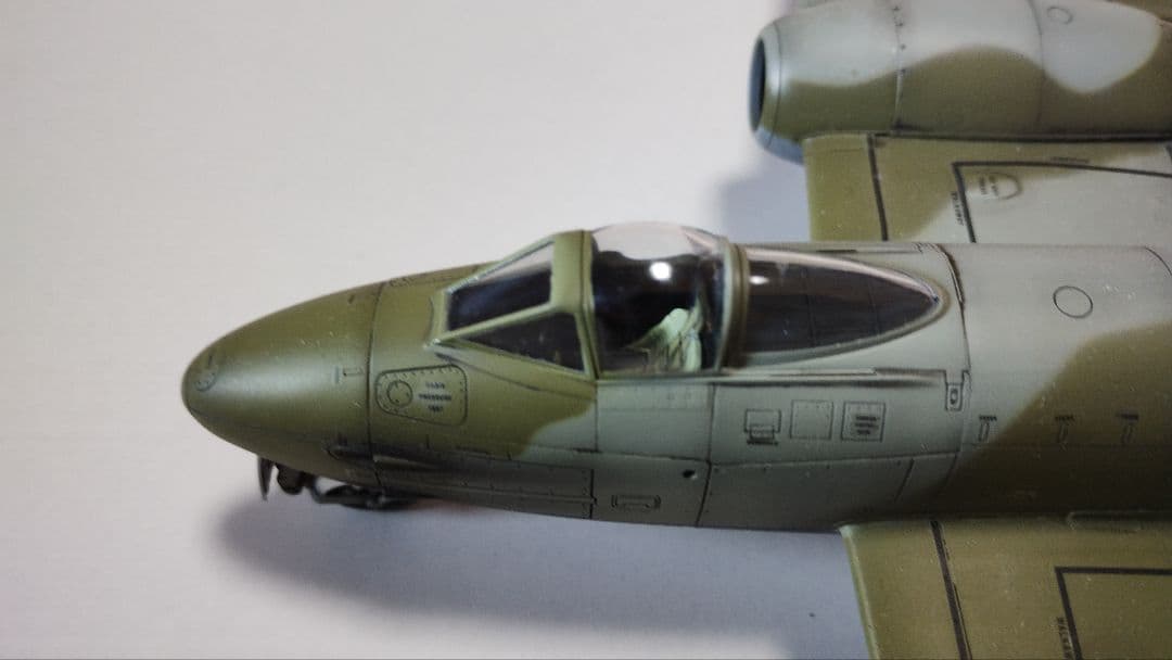 プラモデル完成機　1/48　グロスターミーティアF.3