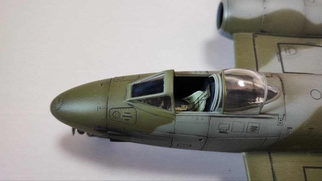 プラモデル完成機　1/48　グロスターミーティアF.3
