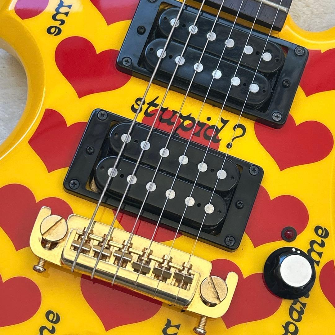 BURNY YH-JR hideモデル アンプ内蔵 モッキンバード ギター