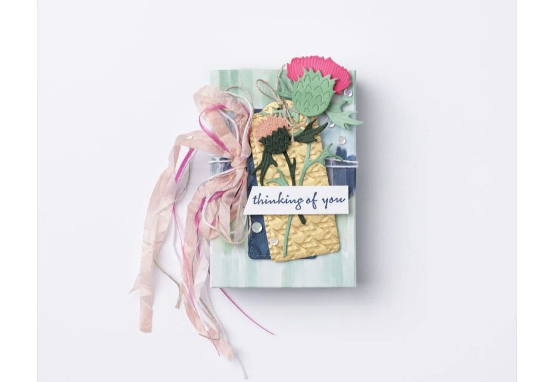 未使用　存在感あるお花スタンプ＆ダイ　スタンピンアップ